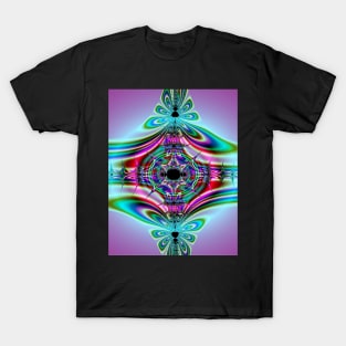 Groovy Fractal Art Design T-Shirt